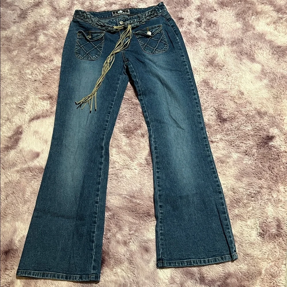 Y2K Rave R4R Low Rise Jeans - Picture 2 of 16